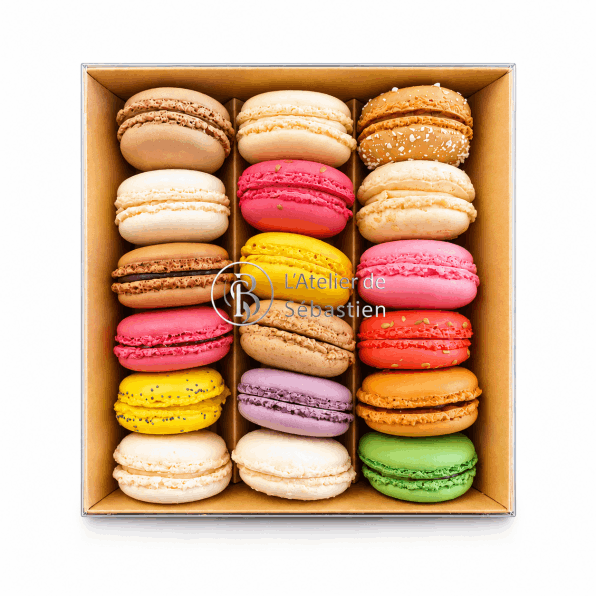 Boite de 18 macarons