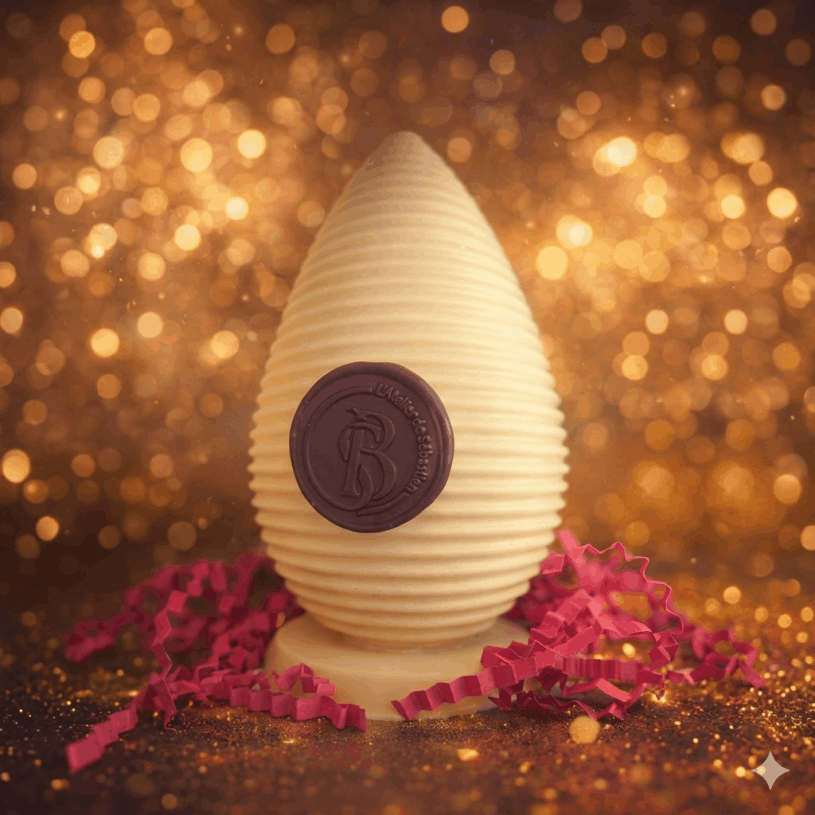oeuf chocolat blanc paques chocolatier colombiers herault 