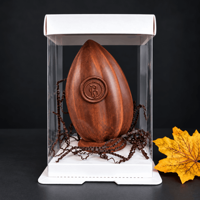 cabosse de cacao en chocolat pièce chocolat chocolatier colombiers l'Atelier de Sébastien
