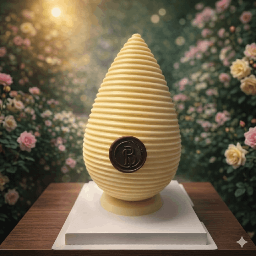 oeuf chocolat blanc taille moyenne chocolatier colombiers occitanie